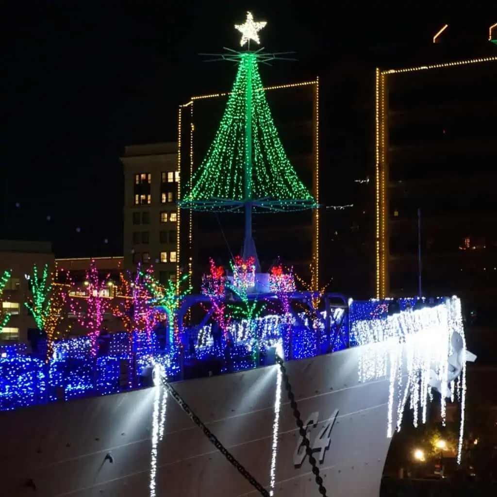 Winterfest Norfolk, VA at Nauticus, USS Wisconsin