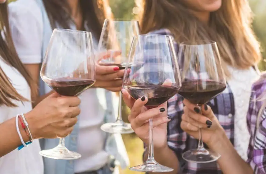 women at a winery