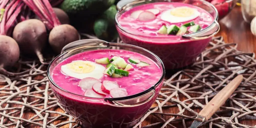 Latvian Cold Beet Soup