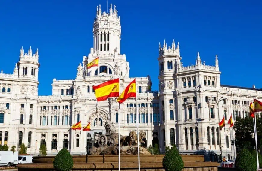 Madrid Spain - Cibeles Fountain and Palacio de Comunicaciones