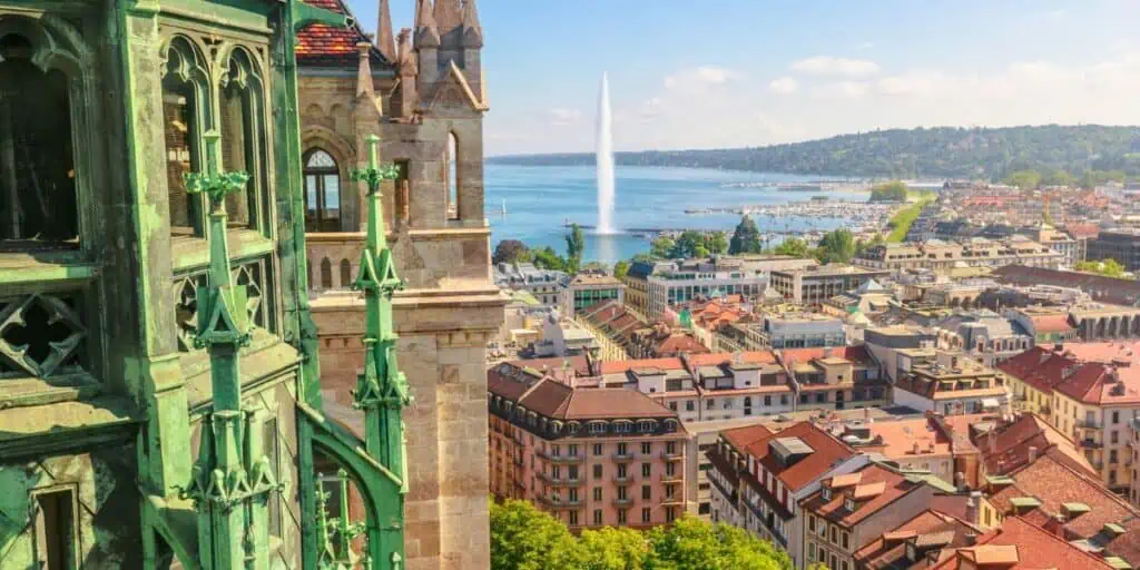 Cathédrale de Saint-Pierre views in Geneva, Switzerland