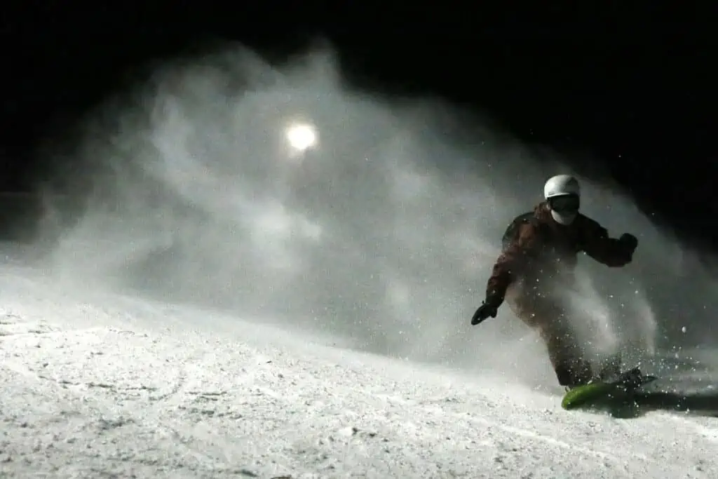 Bogus Basin night rider, Idaho Ski