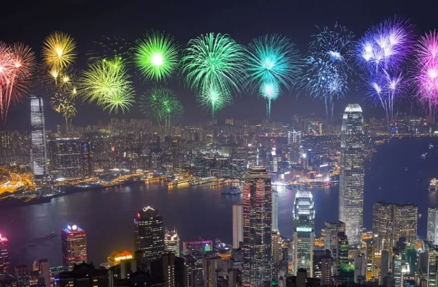 Victoria Harbor, Hong Kong NYE Fireworks