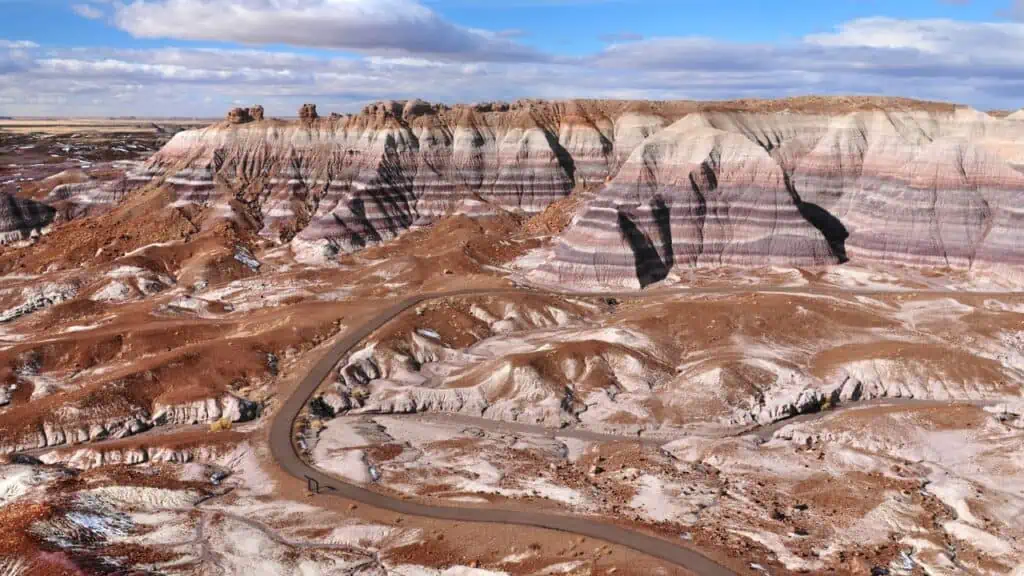 Blue Mesa at Petrified Forest National Park in Arizona