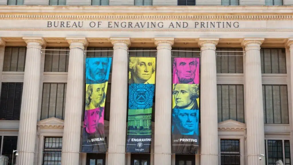 Bureau of Engraving and Printing in Washington DC