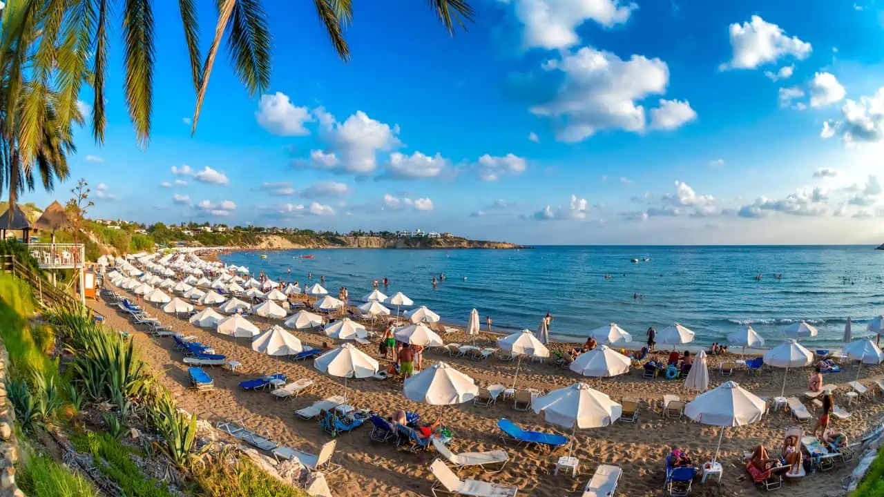 Coral Bay Beach in Paphos, Cyprus