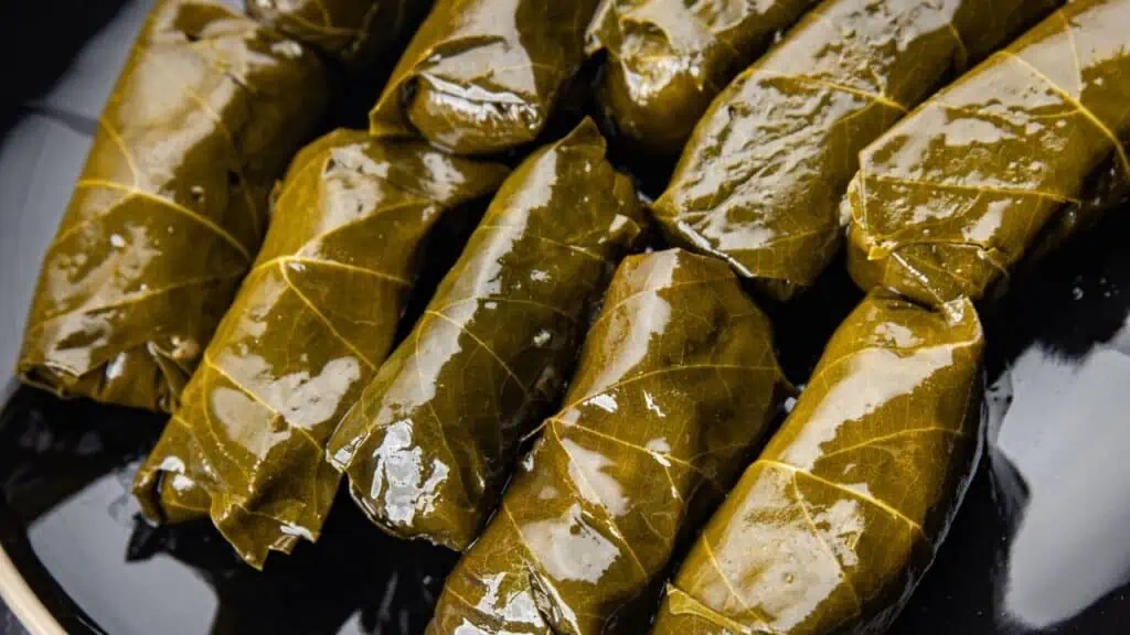 Dolmades = Stuffed Grape Leaves