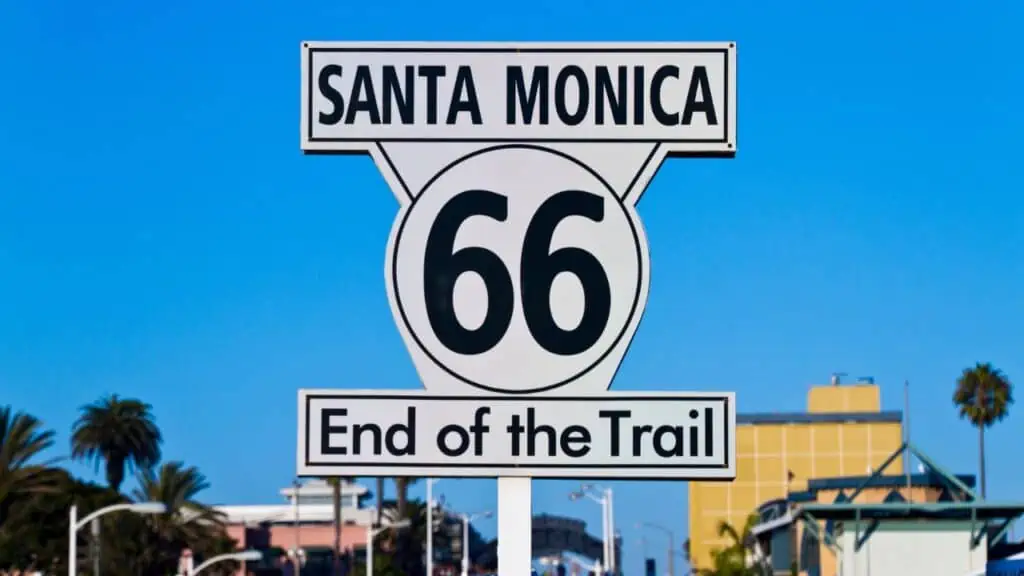 End of Route 66 in Santa Monica, CA