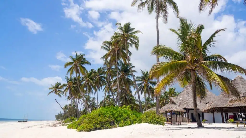 Paje Beach on Zanzibar Island