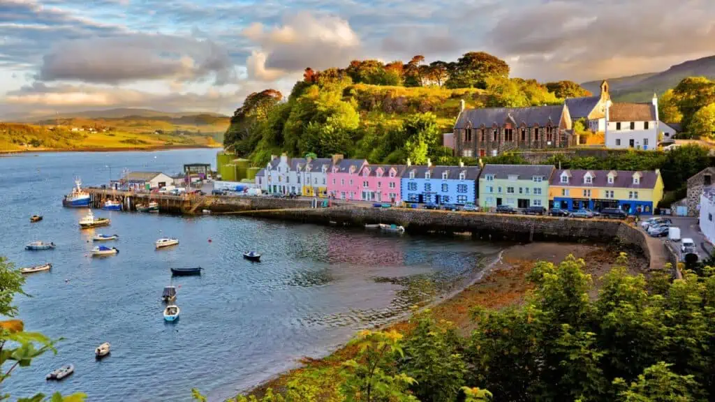 Portree in Isle of Skye, Scotland