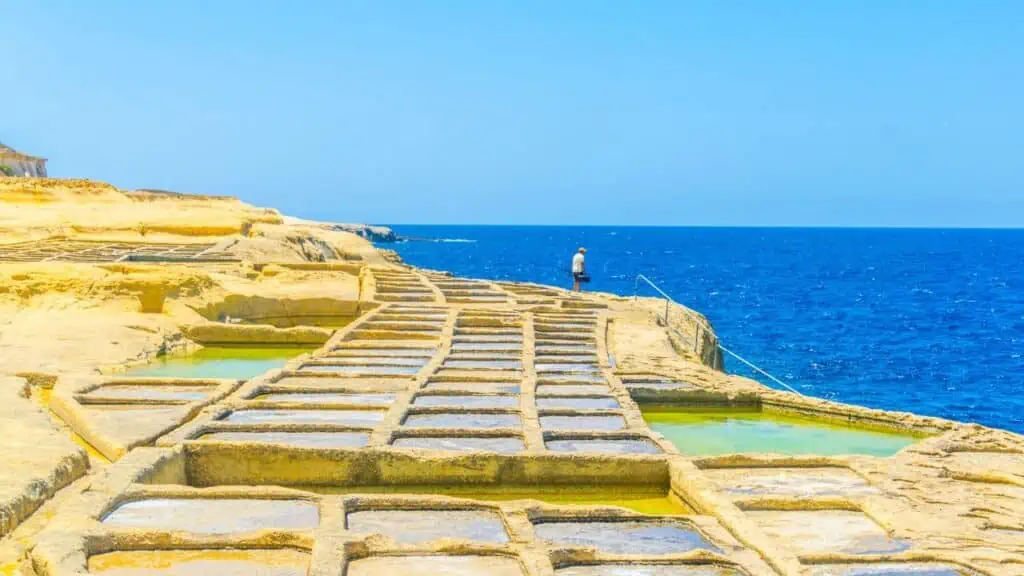 Salt Pans near Marsalforn in Gozo