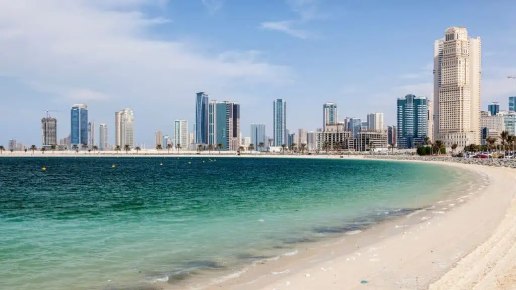 Al Mamzar Beach in Sharjah, UAE