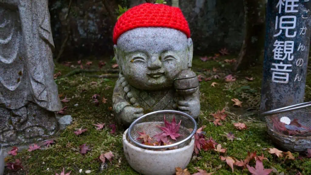 Buddhist statues at Daisho-in Temple, Miyajima Island, Japan