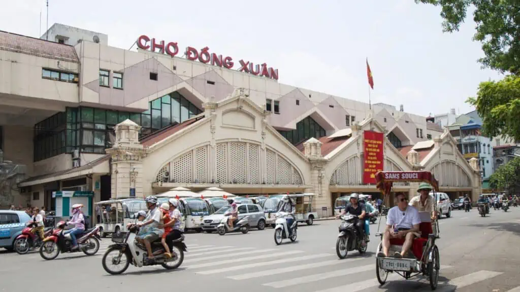 Dong Xuan Market in Hanoi, Vietnam