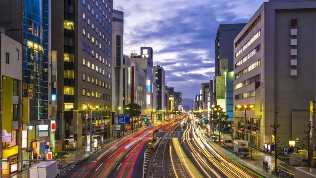 Downtown Hiroshima, Japan