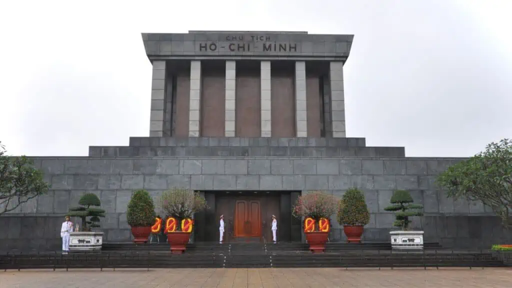 Ho Chi Minh Mausoleum in Hanoi, Vietnam