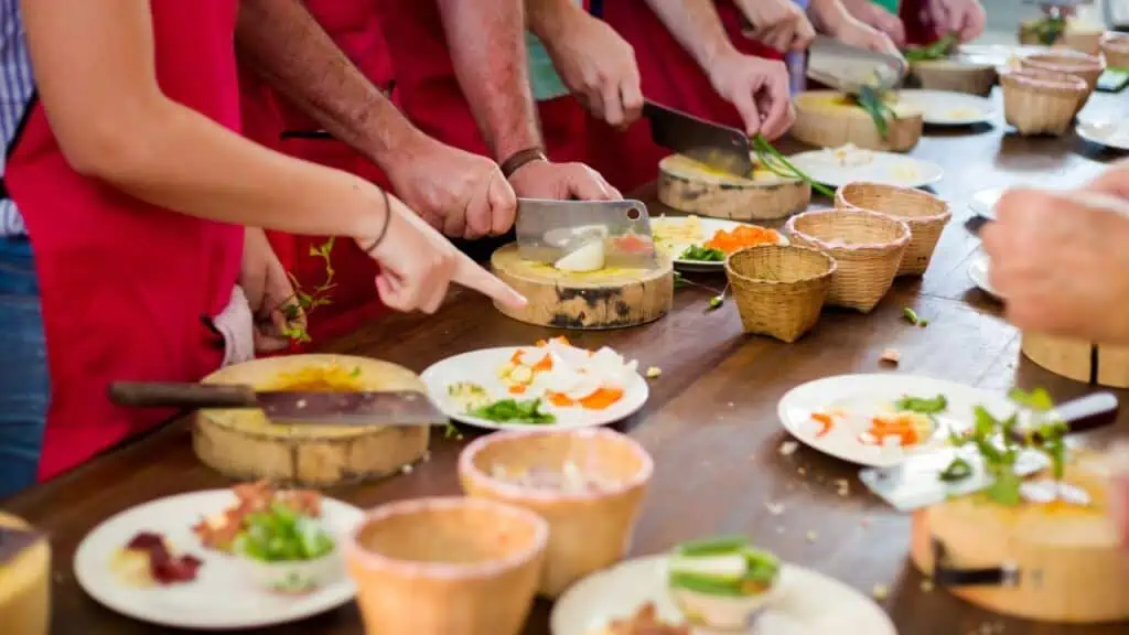 Preparing Thai Food