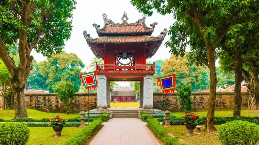 Temple of Literature in Hanoi, Vietnam