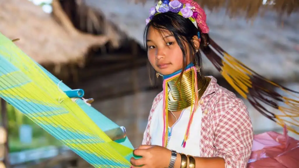 The Karen - Padaung Long Neck Hill Tribe in Chiang Rai, Thailand