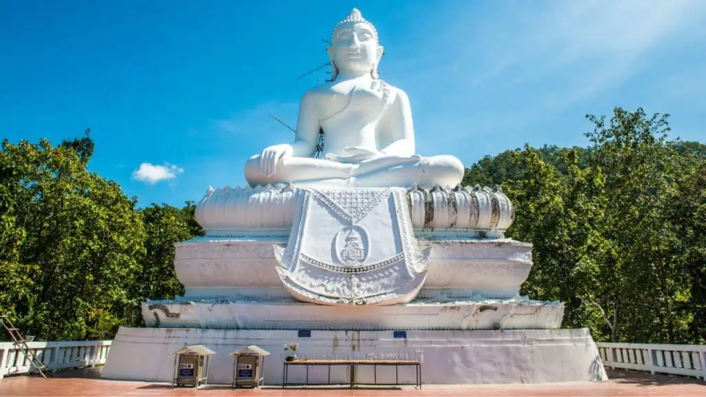 The White Buddha in Pai, Thailand