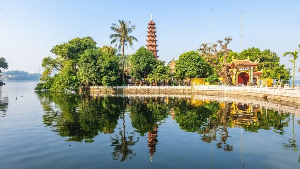 Tran Quoc Pagoda, aka Khai Quoc in Hanoi, Vietnam