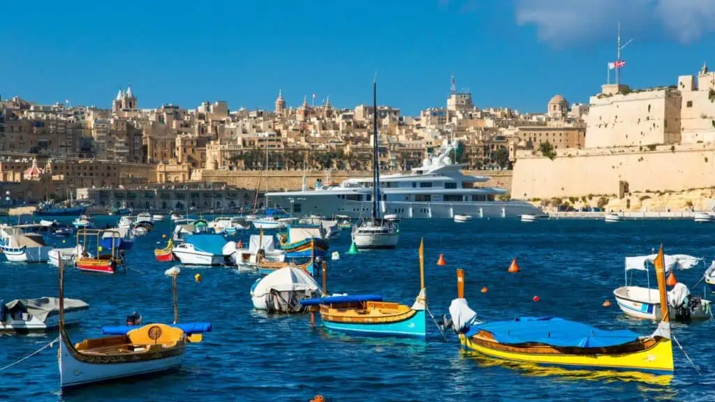 Vittoriosa Harbor in Malta