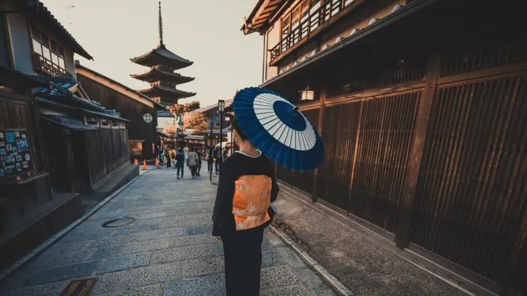 Higashiyama District in Kyoto, Japan