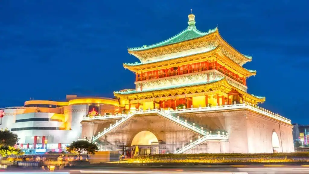 Xi'an Bell Tower in China