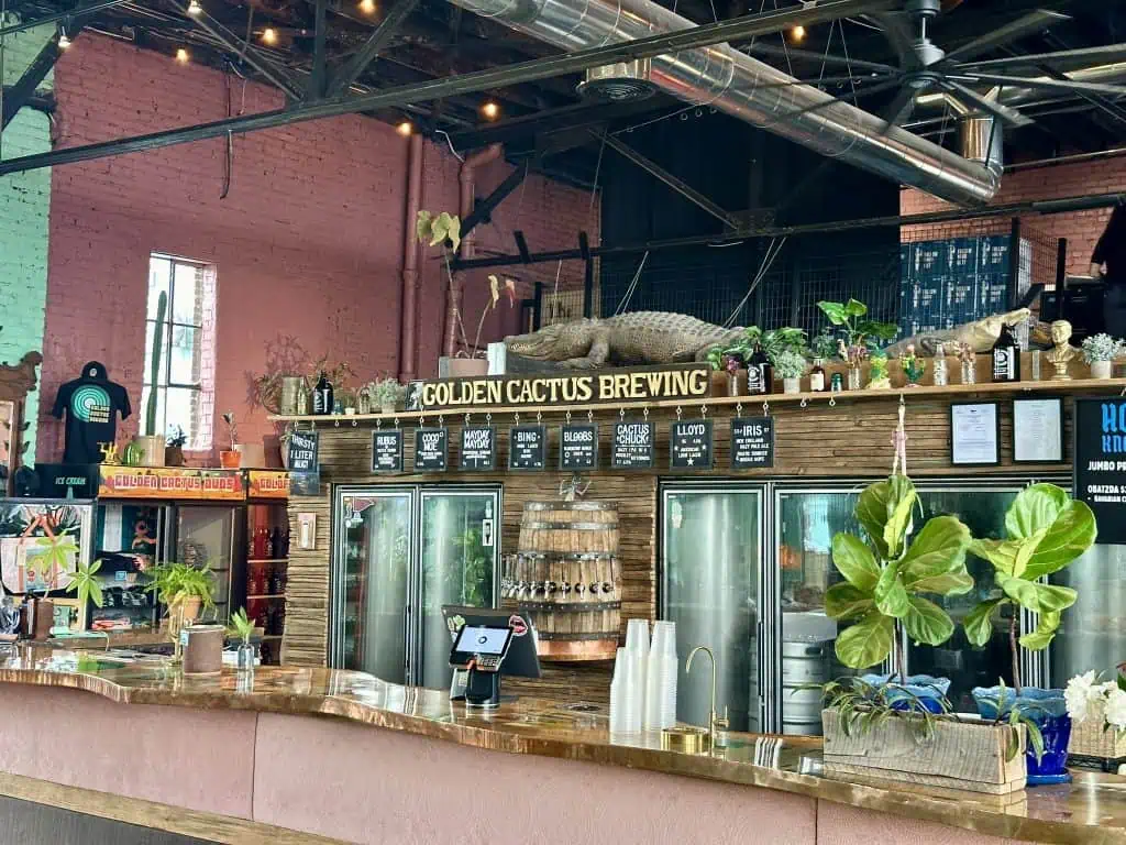 Golden Cactus Brewing in downtown Roanoke, Virginia