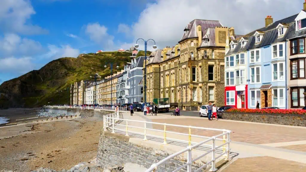 Aberystwyth Seafront in Wales