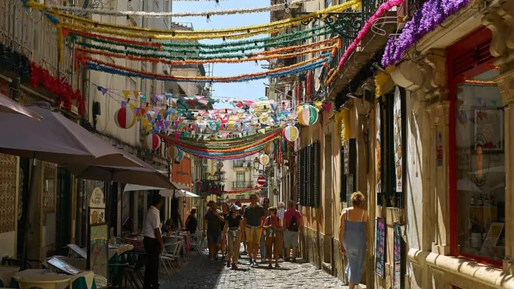 Bairro Alto Neighborhood in Lisbon, Portugal