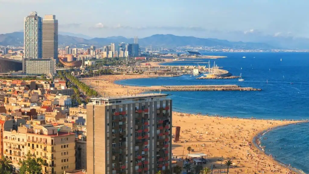 Barceloneta Beach in Spain