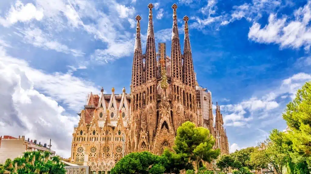 Basilica de la Sagrada Familia in Barcelona