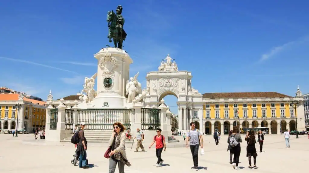 Praça do Comércio in Lisbon, Portugal