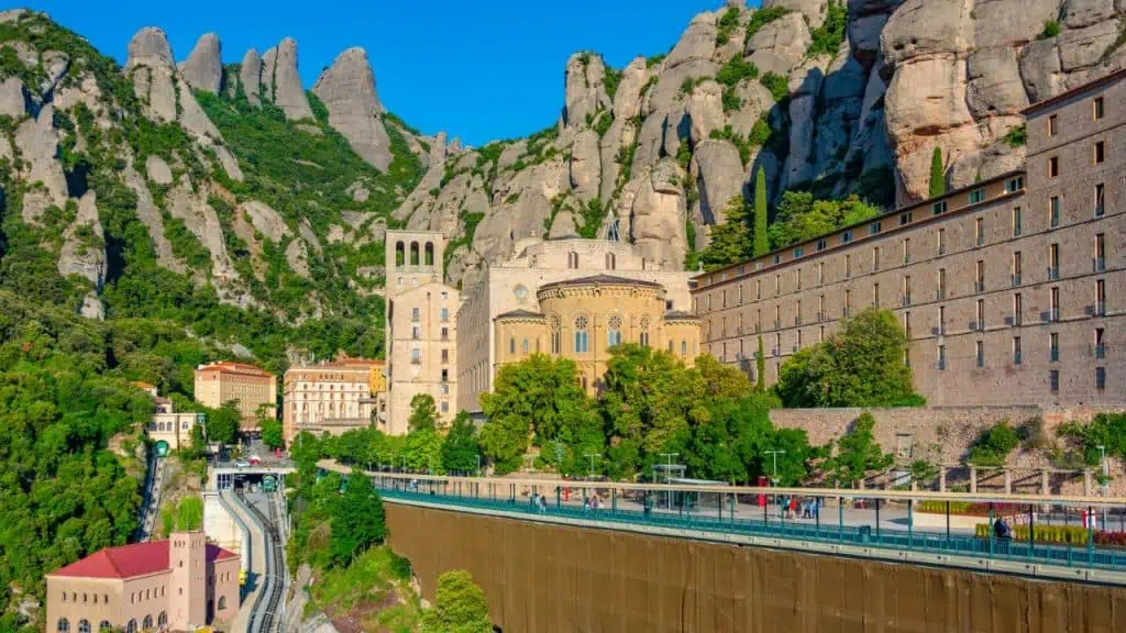 Santa Maria de Montserrat abbey in Spain