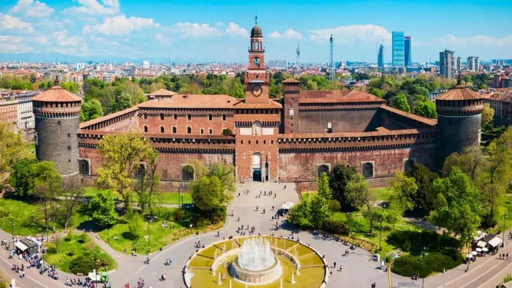 Sforzesco Castle in Milan, Itlay