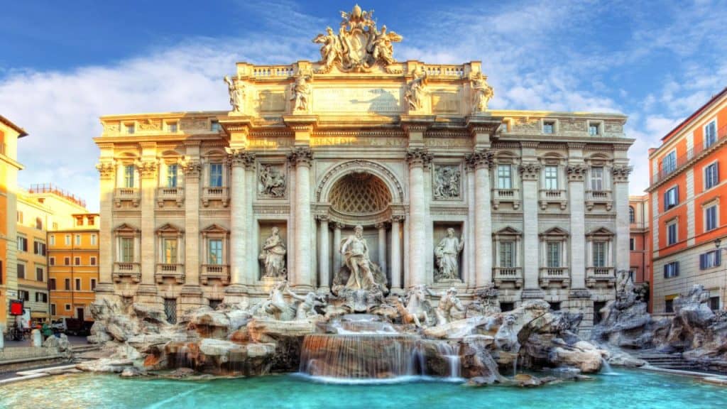 Trevi Fountain in Rome, Italy