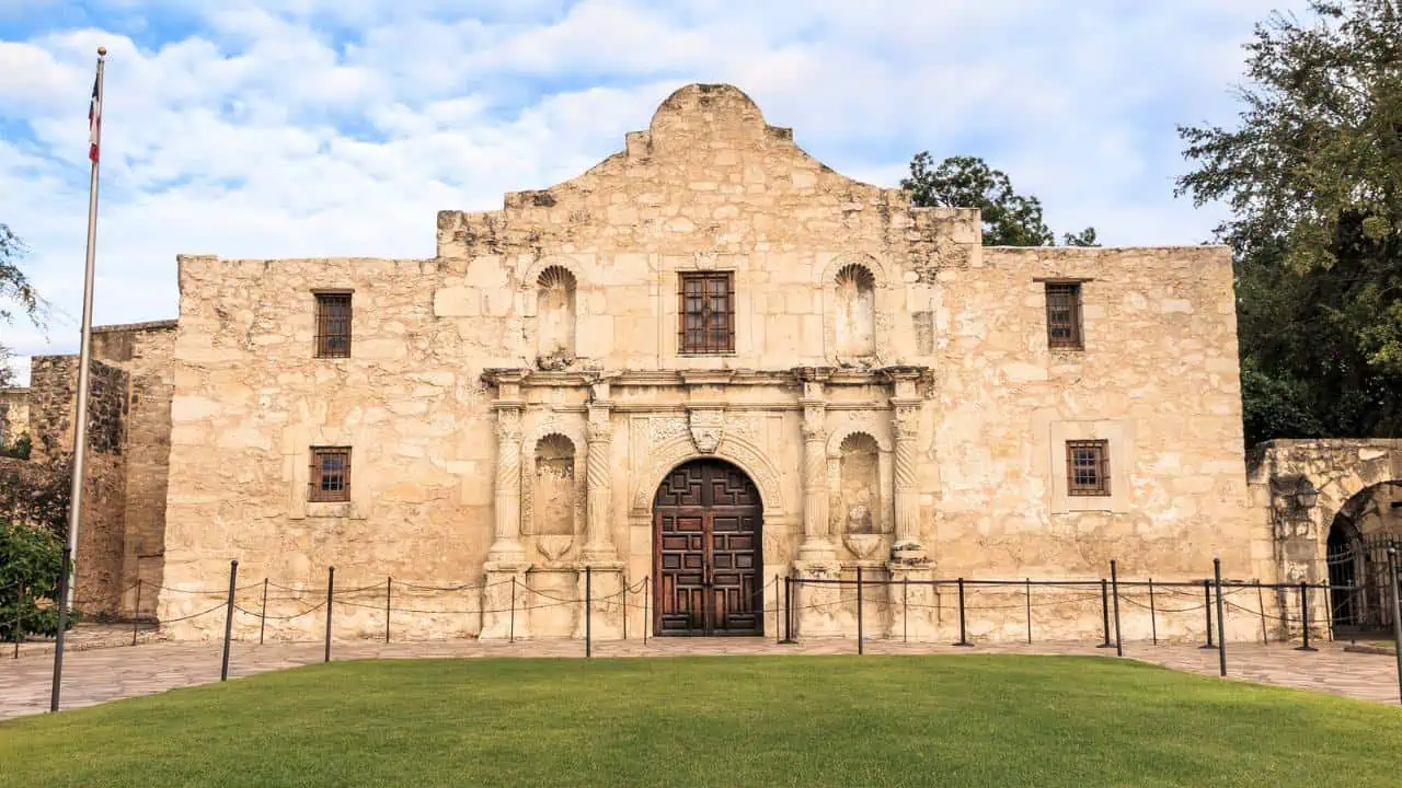 Historic Alamo at twilight