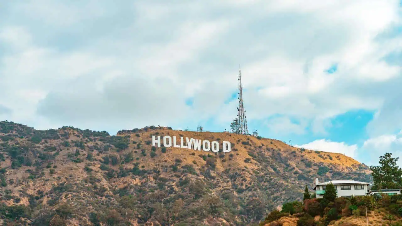 Inscription Hollywood on the Hollywood Hills in Los Angeles