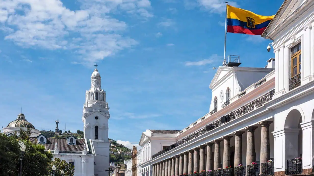 Carondelet Palace, Quito Ecuador, Independence Square (Plaza Grande)