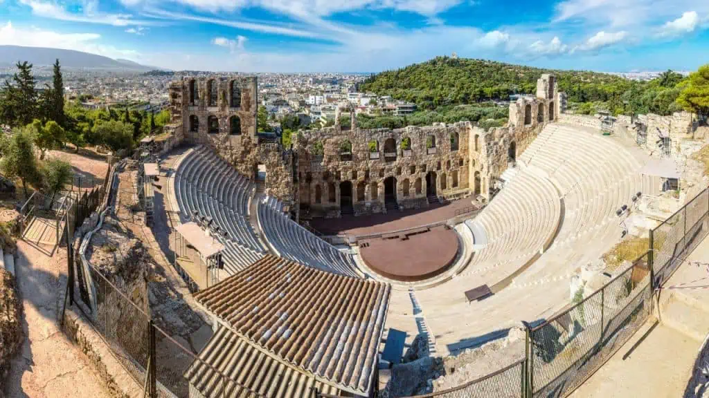 Odeon of Herodes Atticus in Athens, Greece