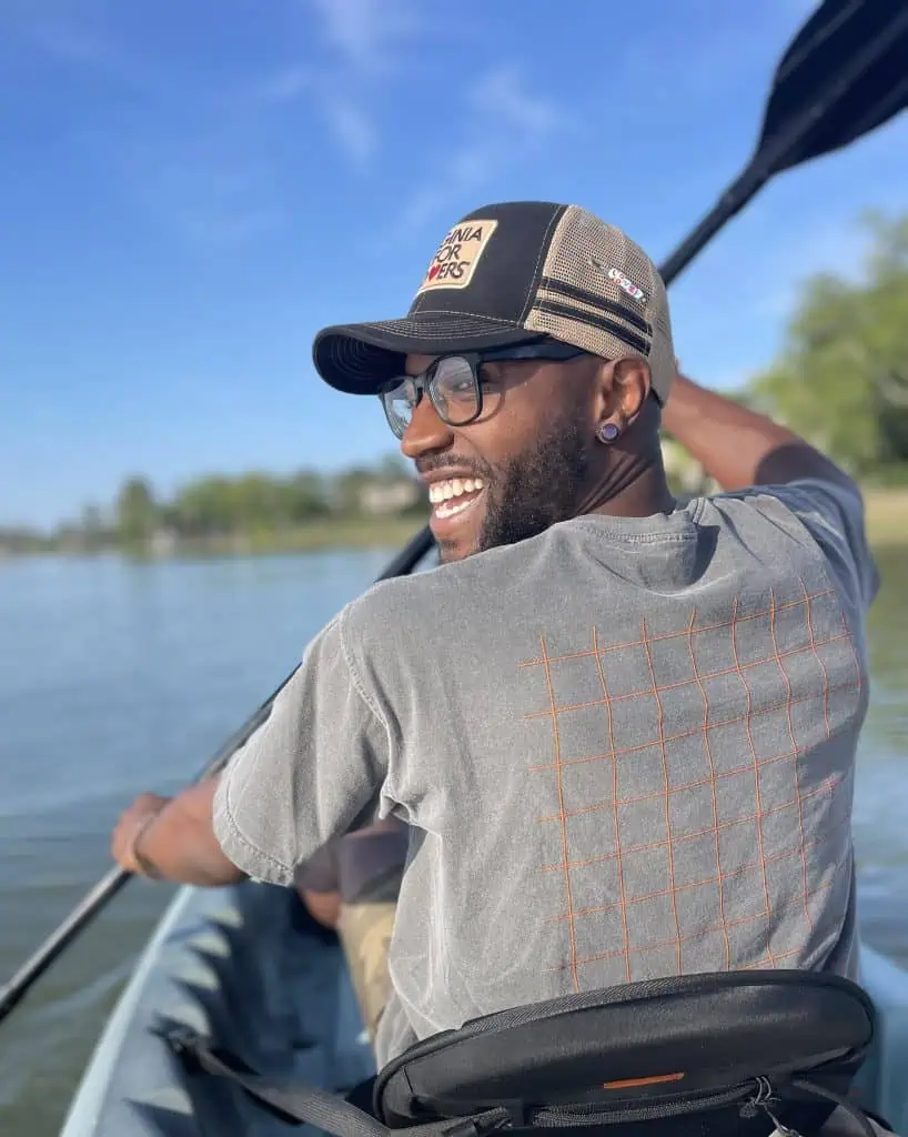 Jarrell Williams exploring Virginia's waterways