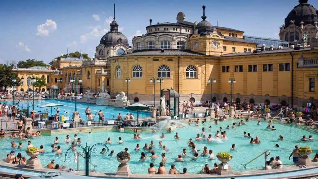 Szechenyi Baths in Budapest, Hungary