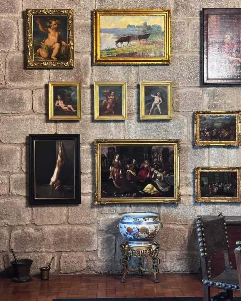 Arte en el Palacio de los Duques de Braganza en Guimarães, Portugal