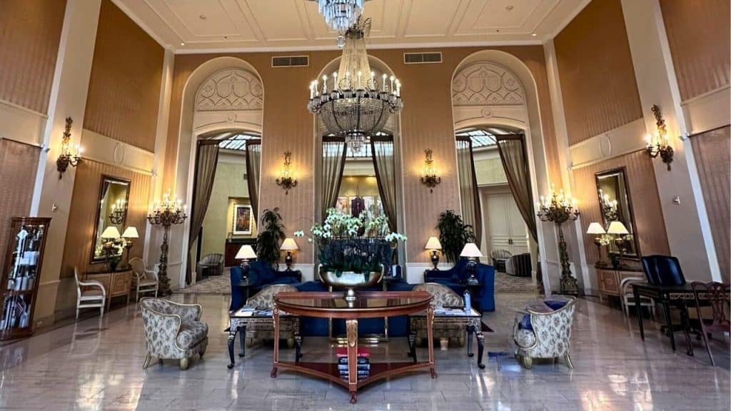 Saguão do InterContinental Mark Hopkins em São Francisco